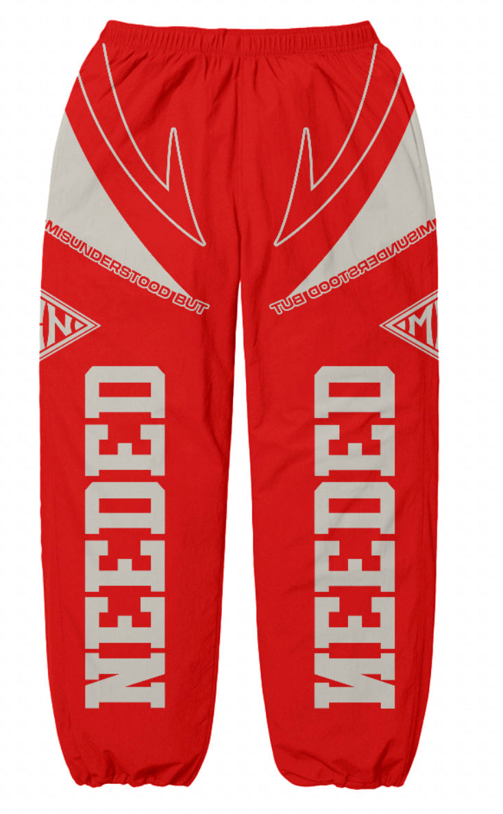 RED Windbreaker Pants