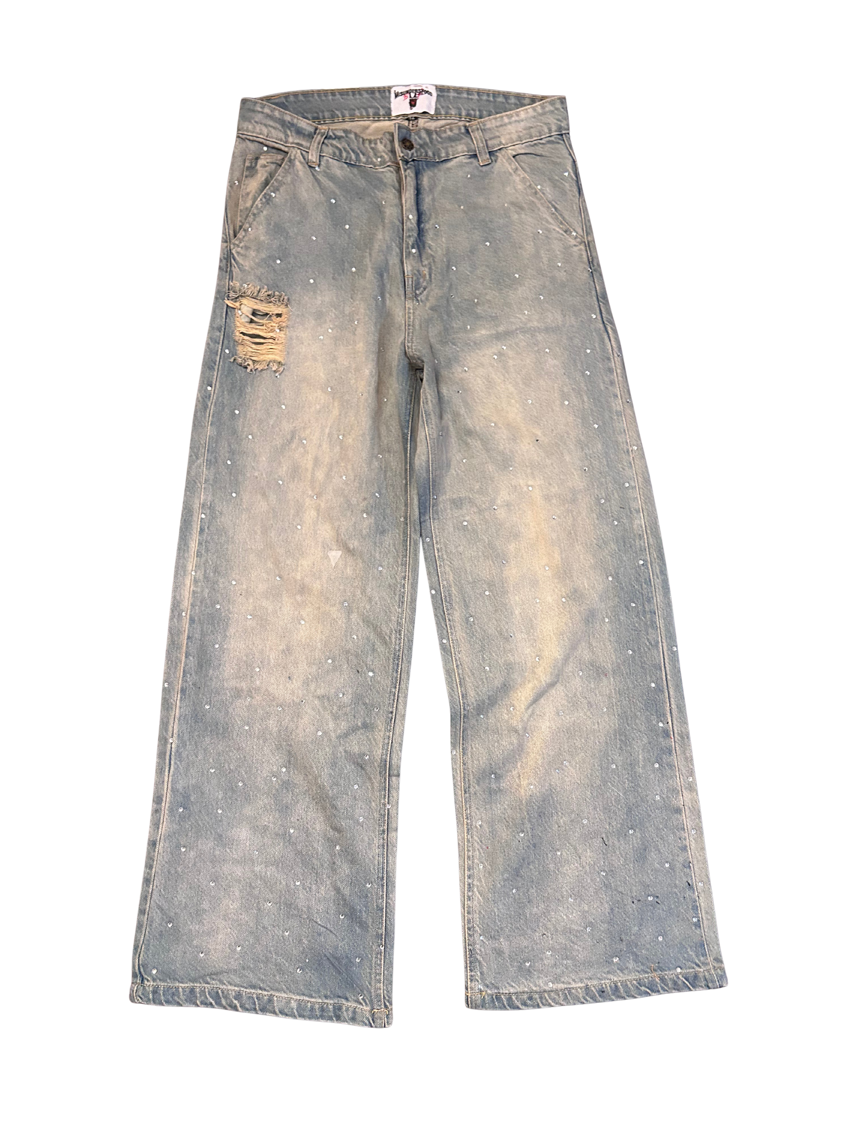 Relaxed Flare w/ Rhinestones