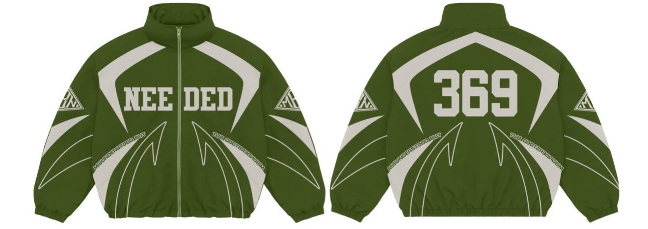 Olive Green Windbreaker