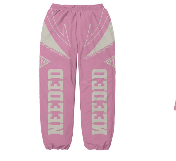 Pink Windbreaker Pants